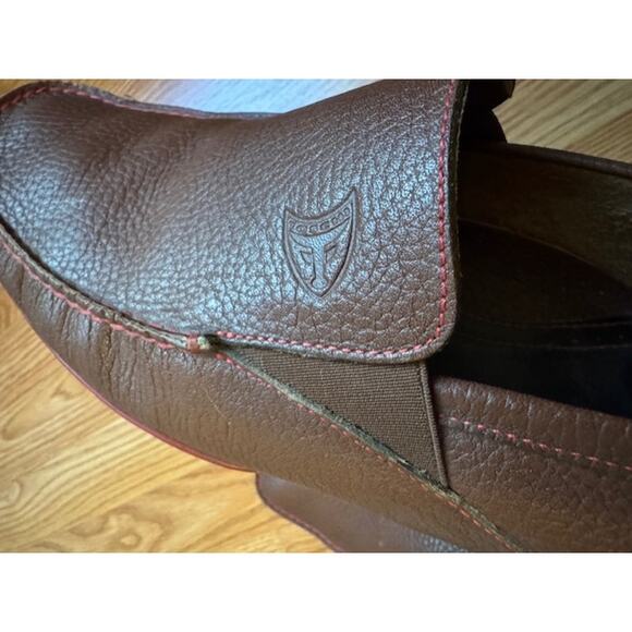 Michael Toschi Onda SE Driving Shoes Chocolate/Red Sole 10 - Picture 7 of 7